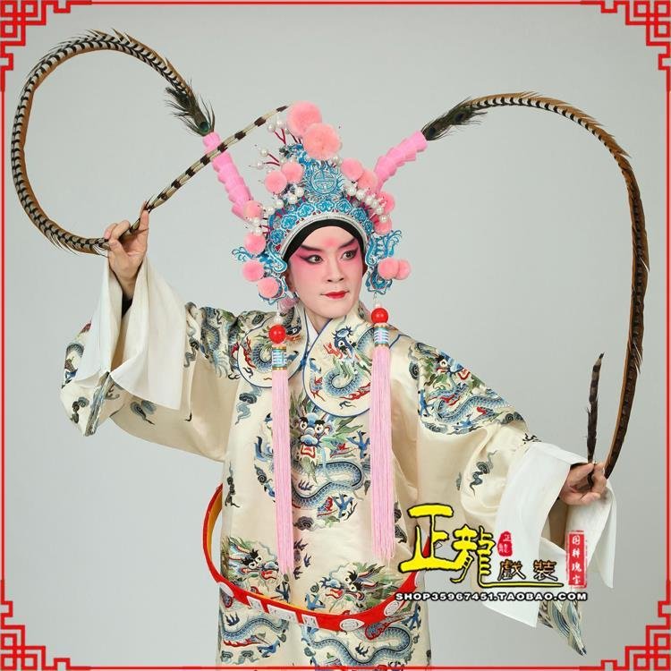 洱源京剧戏曲道具用品舞台演出精品羽毛雉鸡毛 翎子